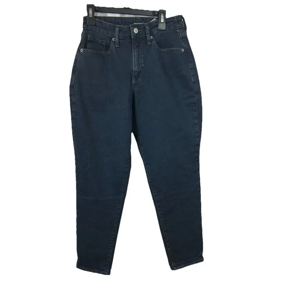Old Navy O.G. High Rise Straight Leg Jeans Curvy 2 Dark Wash Secret Slim Pockets